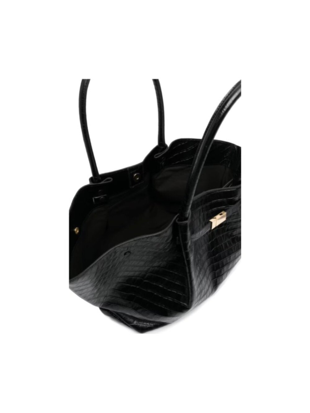 DeMellier London The New York Black Croc-Effect Handbag (NWT, never been used) - Picture 2 of 7